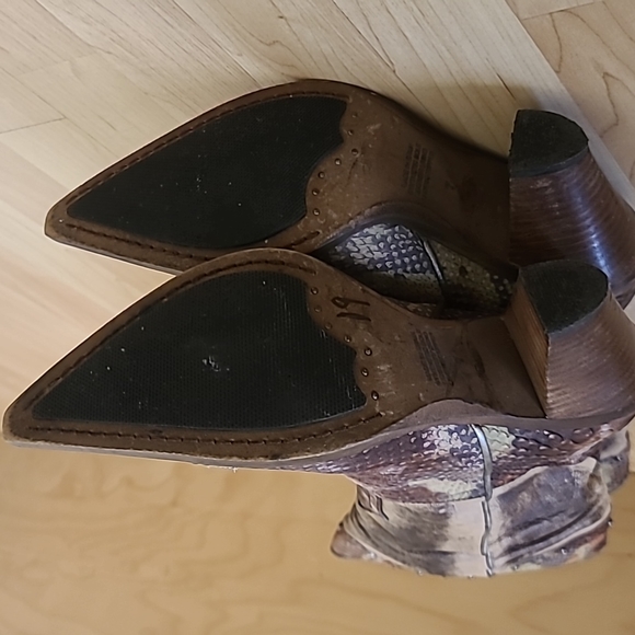 Vintage Steve Madden Leather Cowboy boots Made in Spain Size 7 - Picture 7 of 9